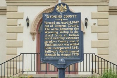 Wyoming County Marker image. Click for full size.