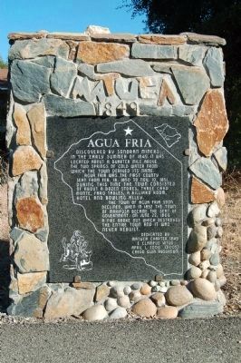 Agua Fria Marker. Click for full size. Agua Fria Marker image. Click for full size.