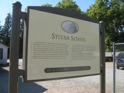 Sylvan School Marker image. Click for full size.