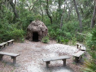 Reconstructed Timucuan Hut image. Click for full size.