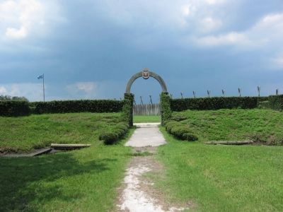 Entrance to Fort Caroline. Click for full size. Entrance to Fort Caroline image. Click for full size.