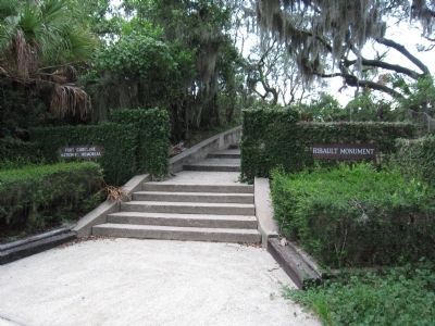 Entrance to the Ribault Memorial. Click for full size. Entrance to the Ribault Memorial image. Click for full size.