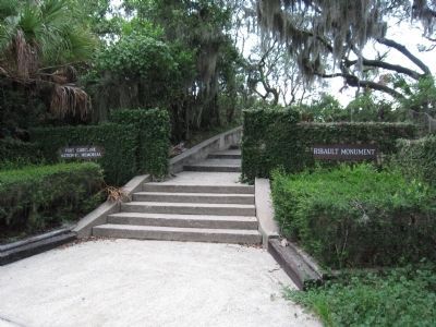 Entrance to the Ribault Memorial image. Click for full size.