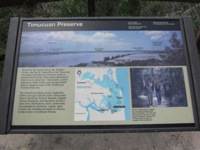 Timucuan Preserve Marker image. Click for full size.