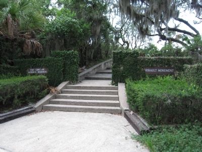 Entrance to the Ribault Memorial. Click for full size. Entrance to the Ribault Memorial image. Click for full size.