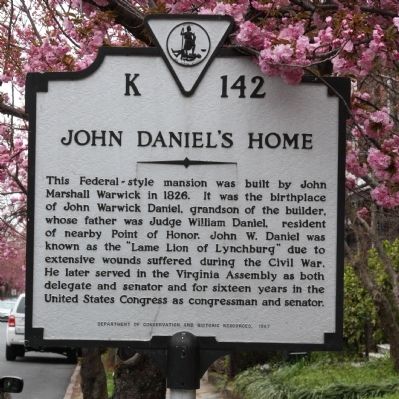 John Daniel�s Home Marker image. Click for full size.