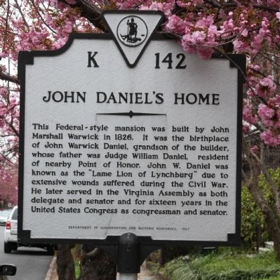 John Daniels Home Marker image. Click for full size.