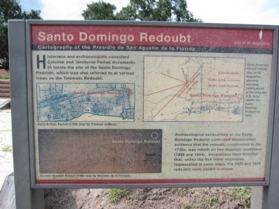 Santo Domingo Redoubt Marker image. Click for full size.