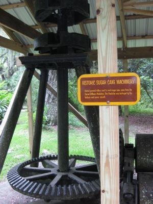 Historic Sugar Cane Machinery Marker image. Click for full size.