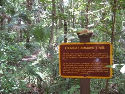 Florida Hammock Trail Marker image. Click for full size.