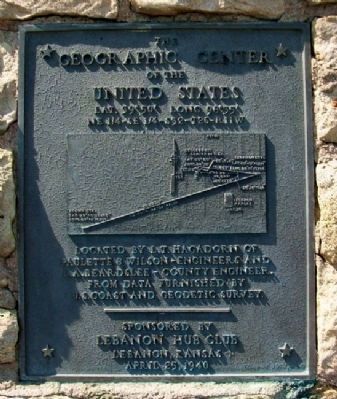 The Geographic Center of the United States Marker image. Click for full size.