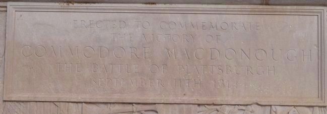 MacDonough Monument's Inscription image. Click for full size.