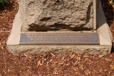 Spanish-American War Cannon Marker. Click for full size. Spanish-American War Cannon Marker image. Click for full size.