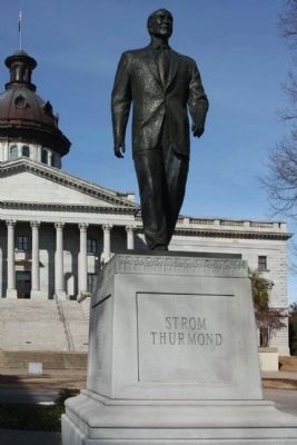 The State House , Strom Thurmond Monument on south lawn image. Click for full size.
