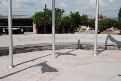 South Carolina Veterans Memorial<br>Assembly Street Inscription image. Click for full size.