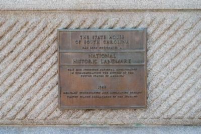 The State House of South Carolina Marker<br>National Historic Landmark Plaque image. Click for full size.