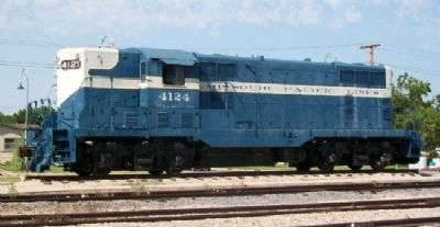Missouri Pacific Locomotive at Downs Depot image. Click for full size.
