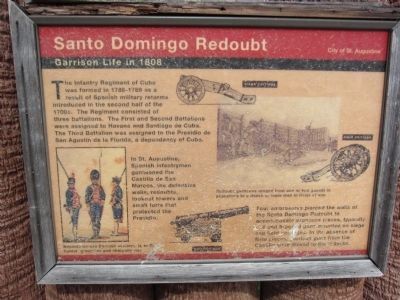 Santo Domingo Redoubt Marker image. Click for full size.
