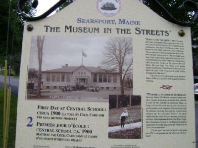First Day at Central School: Circa 1900 Marker image. Click for full size.