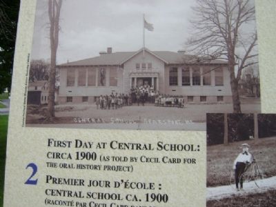 First Day at Central School: Circa 1900 Marker image. Click for full size.