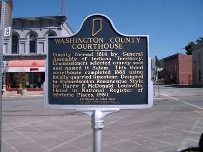 Washington County Courthouse Marker image. Click for full size.