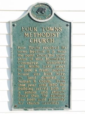 Four Towns Methodist Church Marker image. Click for full size.