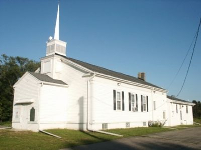 Four Towns Methodist Church with Marker image. Click for full size.