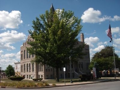 North/East Corner - - Washington County Courthouse - - Salem, Indiana image. Click for full size.
