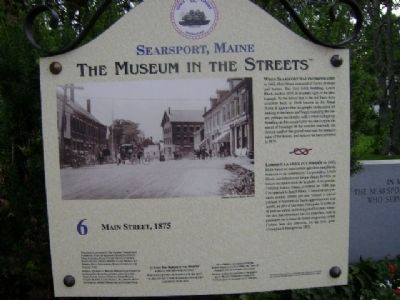 Main Street, 1875 Marker image. Click for full size.
