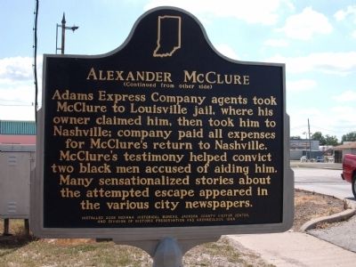 Side 'Two' - - Alexander McClure Marker. Click for full size. Side 'Two' - - Alexander McClure Marker image. Click for full size.