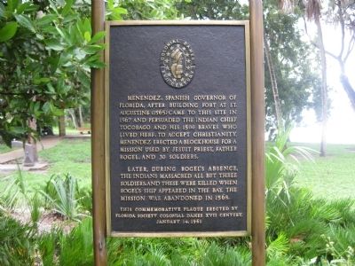 Bahia Espiritu Santo Mission Marker. Click for full size. Bahia Espiritu Santo Mission Marker image. Click for full size.