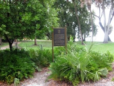 Bahia Espiritu Santo Mission Marker. Click for full size. Bahia Espiritu Santo Mission Marker image. Click for full size.