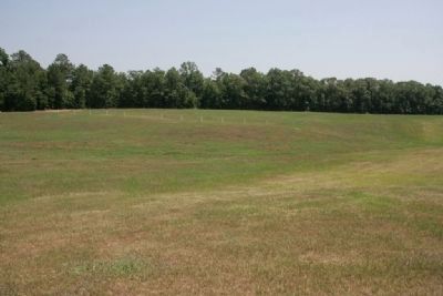 Position of the Red Stick's log barricade image. Click for full size.