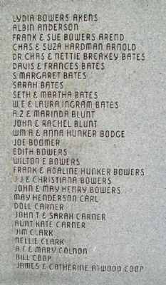 Pioneers, O Pioneers Honor Roll. Click for full size. Pioneers, O Pioneers Honor Roll image. Click for full size.