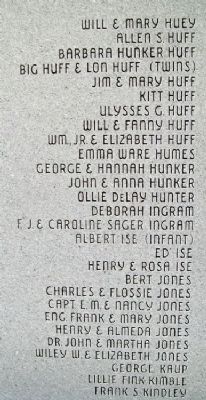 Pioneers, O Pioneers Honor Roll. Click for full size. Pioneers, O Pioneers Honor Roll image. Click for full size.