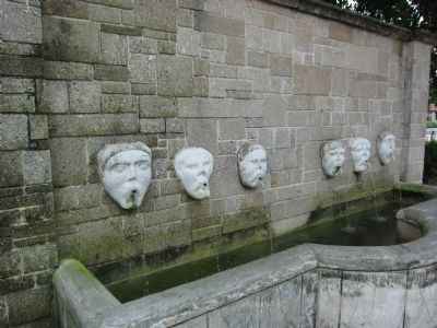 Fountain and Masks image. Click for full size.
