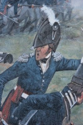 Image of Gen. Andrew Jackson giving the command to charge. image. Click for full size.
