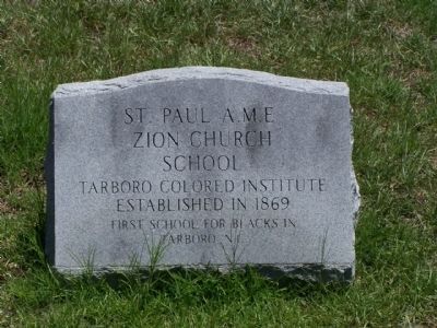 St. Paul A.M.E. Zion Church Marker site image. Click for full size.