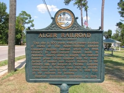 Alger Railroad Marker image. Click for full size.