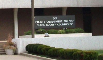 Sign - - Clark County Courthouse image. Click for full size.