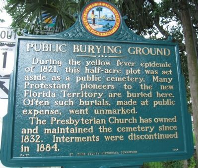 Public Burying Ground Marker image. Click for full size.