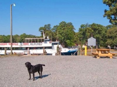 Marker is at Dock for Tangier Island Ferry image. Click for full size.