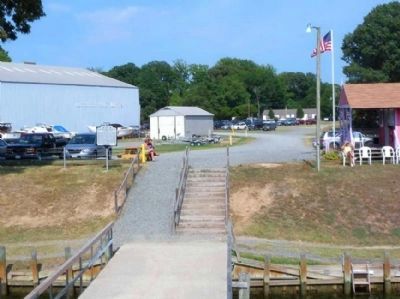 Marker (on left) Seen from Ferry image. Click for full size.