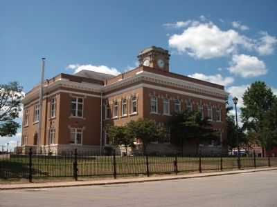 North/East Corner - - Jackson County Courthouse - - Brownstown, Indiana. Click for full size. North/East Corner - - Jackson County Courthouse - - Brownstown, Indiana image. Click for full size.