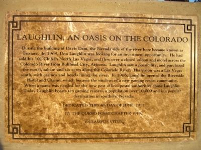 Laughlin, an Oasis on the Colorado Marker image. Click for full size.