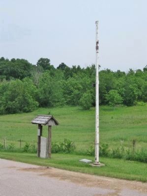John McCulloch Marker and Flagpole image. Click for full size.