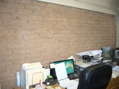 Interior adobe brick wall of the Jones House.. Click for full size. Interior adobe brick wall of the Jones House. image. Click for full size.