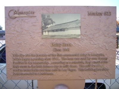 Dairy Barn Marker. Click for full size. Dairy Barn Marker image. Click for full size.