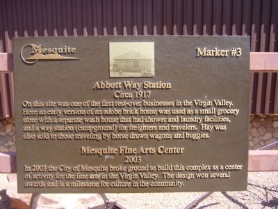 Abbott Way Station Marker image. Click for full size.