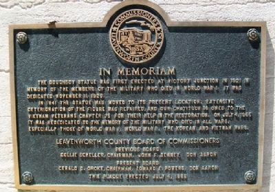 Leavenworth County War Memorial Marker image. Click for full size.